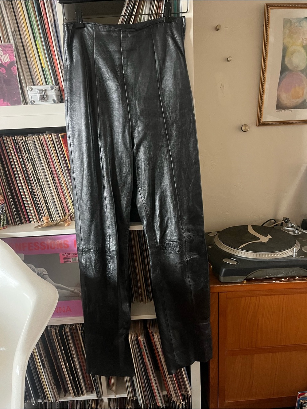 Vintage Michael Hoban For North Beach Leather Pants size 4